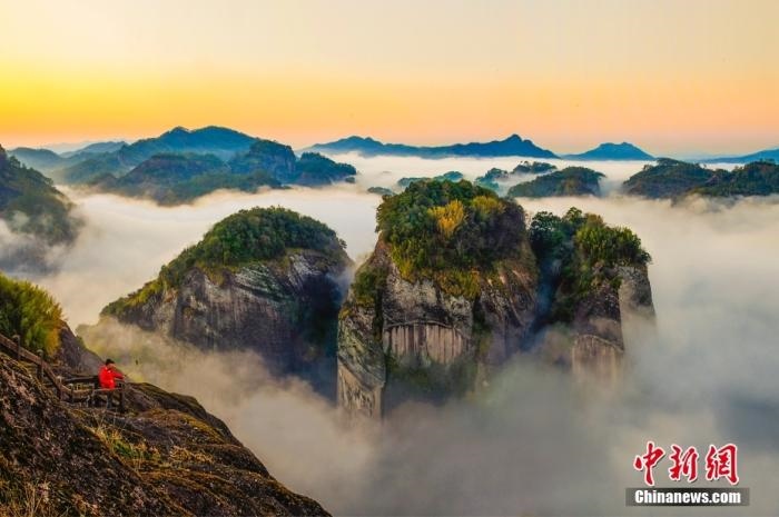 武夷山天游云海。黃海 攝