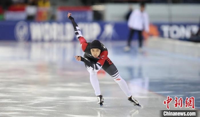 高亭宇在比賽中。圖片來(lái)源：黑龍江省體育局。