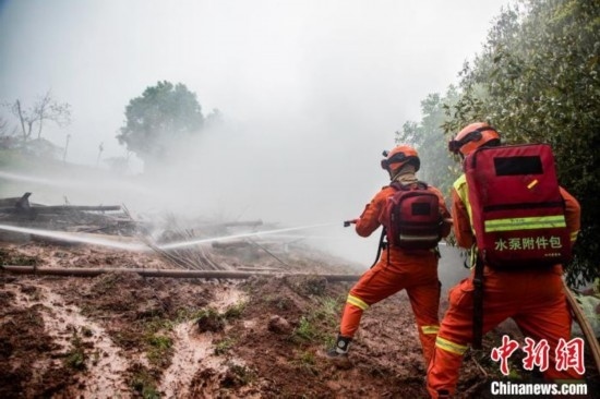 演練現(xiàn)場(chǎng)。瀘州消防供圖