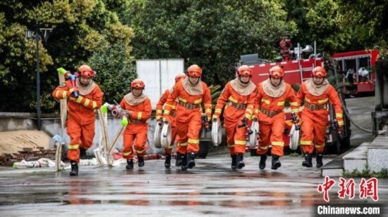 演練現(xiàn)場(chǎng)。瀘州消防供圖