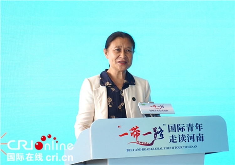 中國人民對外友好協(xié)會二級巡視員李冬梅致辭。賈親親 攝