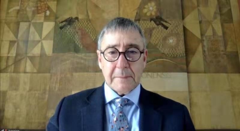 里斯本大學(xué)孔子學(xué)院葡方院長若昂·巴雷羅。中國駐葡萄牙大使館供圖