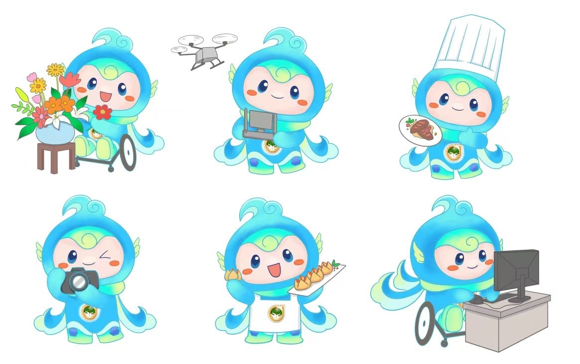 大賽吉祥物“泉能能”。濟南市籌委會供圖