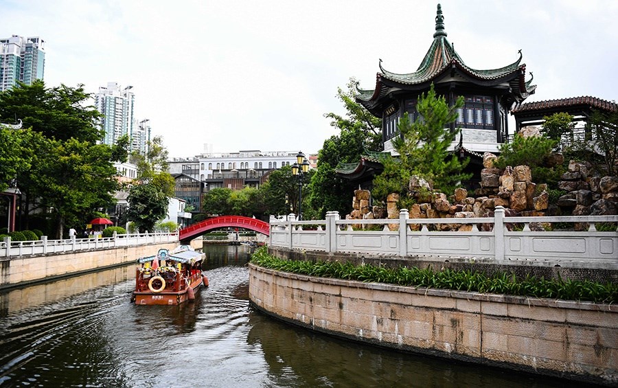 2022年7月19日拍攝的廣州永慶坊一角。新華社記者 鄧華 攝