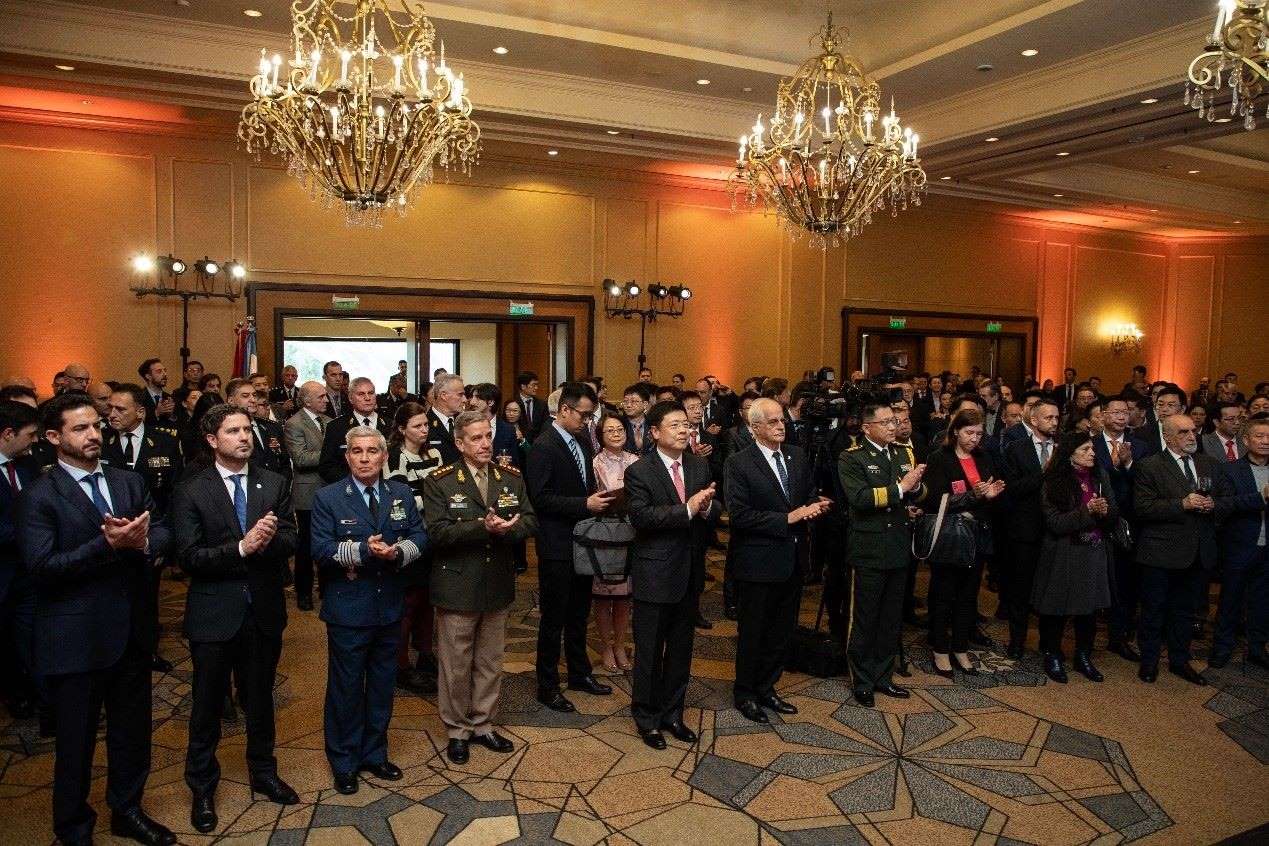 招待會現(xiàn)場氣氛熱烈友好。中國駐阿根廷大使館供圖