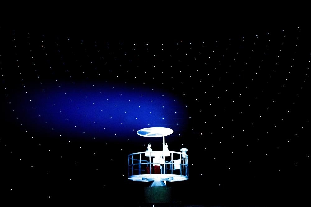 2021年3月29日拍攝的“中國天眼”測量基墩（維護保養(yǎng)期間拍攝）。新華社記者 歐東衢 攝