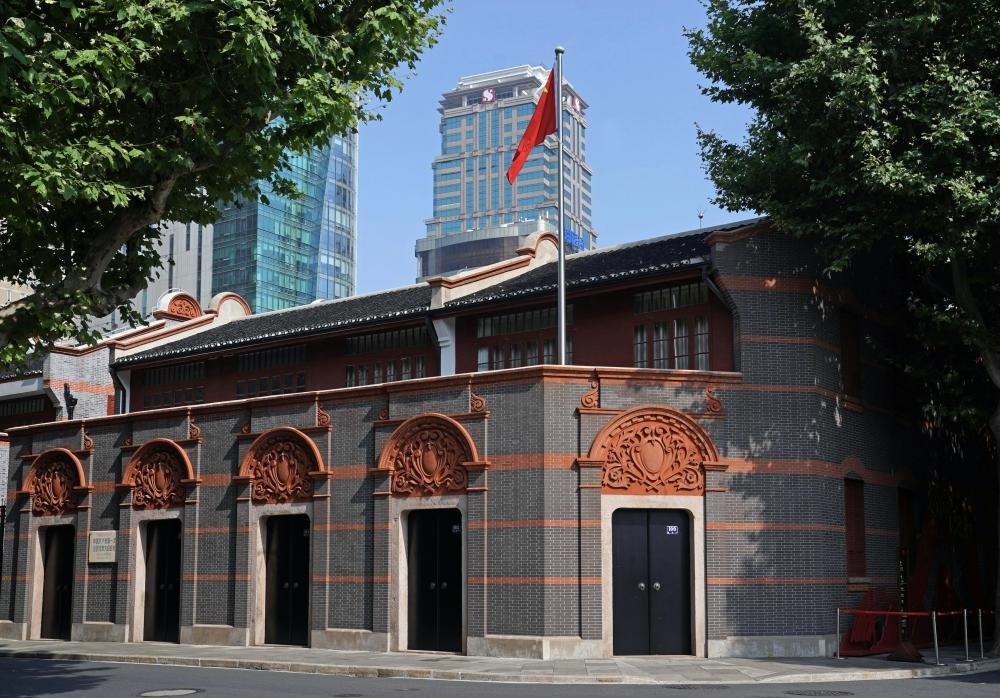 2023年6月9日拍攝的中共一大會址外景。新華社記者 劉穎 攝