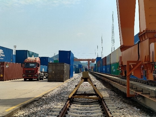 廣州東部公鐵聯(lián)運(yùn)樞紐（增城西站）。人民網(wǎng) 王雅蝶攝