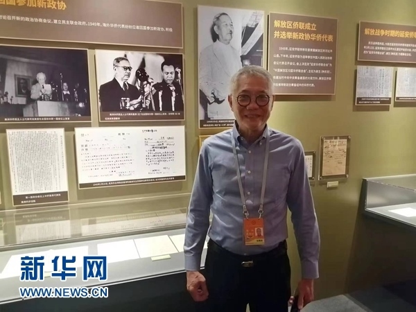 印尼廣東社團(tuán)聯(lián)合總會(huì)總主席張錦泉。新華網(wǎng)記者 侯強(qiáng) 攝