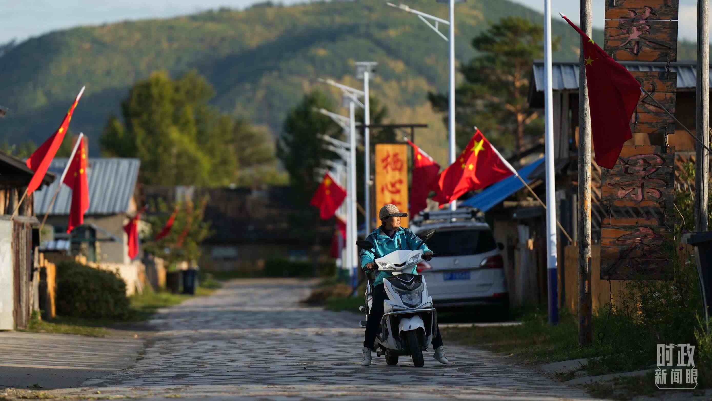 △北極村里民宿眾多。（總臺國廣記者李晉拍攝）