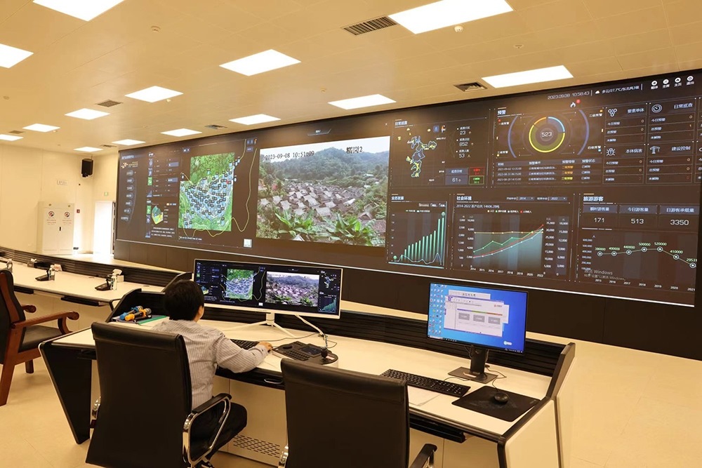 景邁山遺產(chǎn)監(jiān)測中心。普洱景邁山古茶林保護管理局供圖