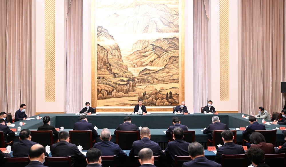  2023年5月17日上午，習(xí)近平在西安聽取陜西省委和省政府工作匯報并發(fā)表重要講話。