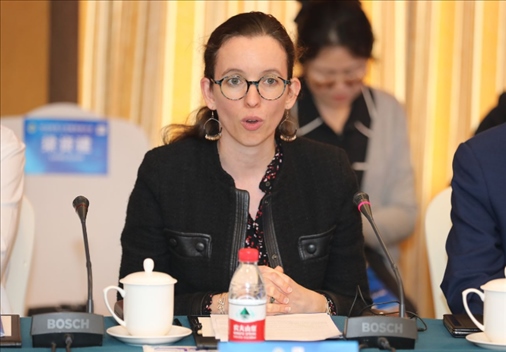 法國(guó)駐華大使館公使銜參贊白美燕致辭。主辦方供圖