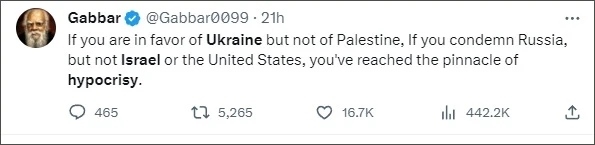 巴以爆發(fā)新沖突后，他再指西方“雙標”