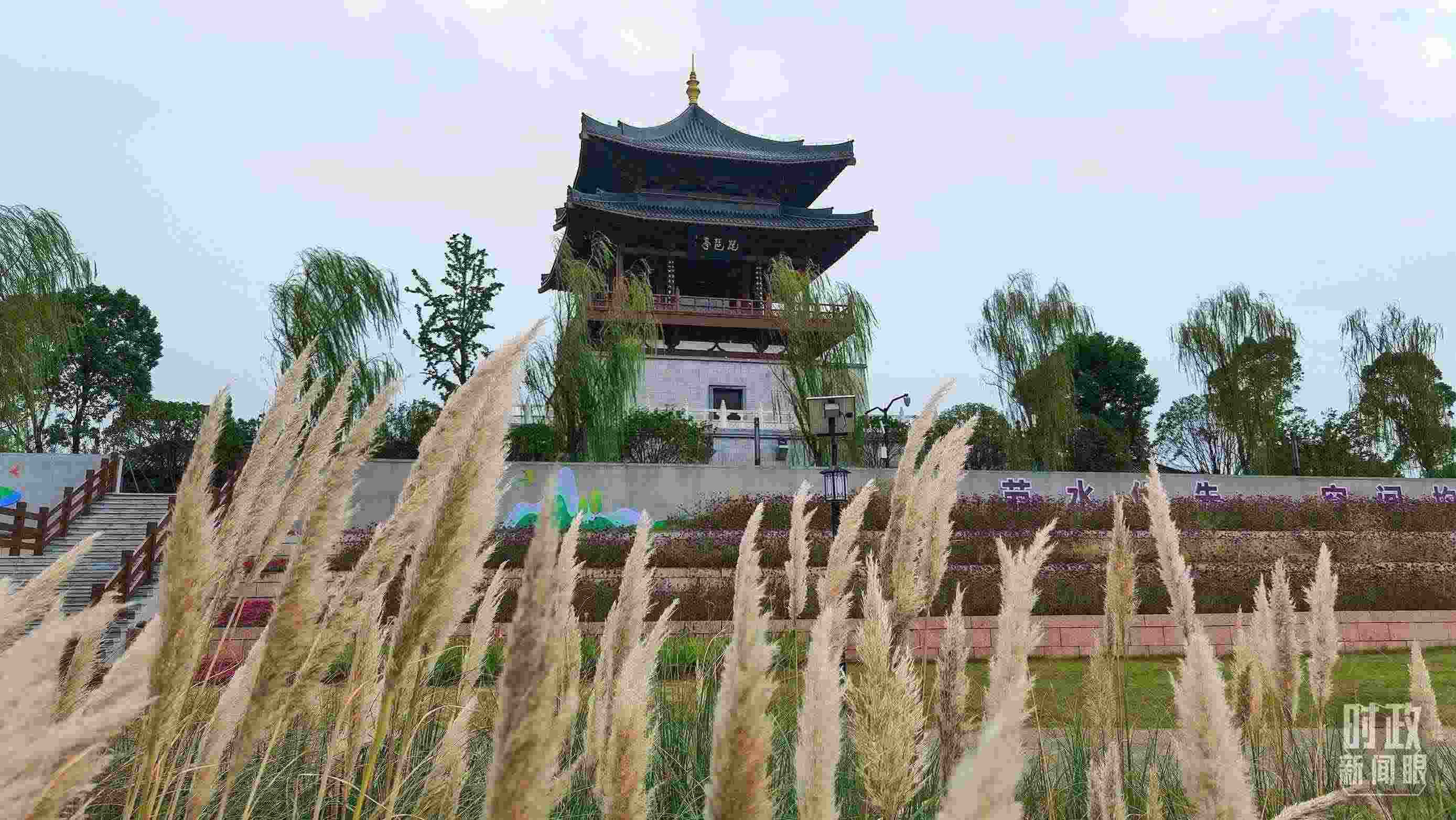 △長江國家文化公園九江城區(qū)段。（總臺央視記者程鋮拍攝）