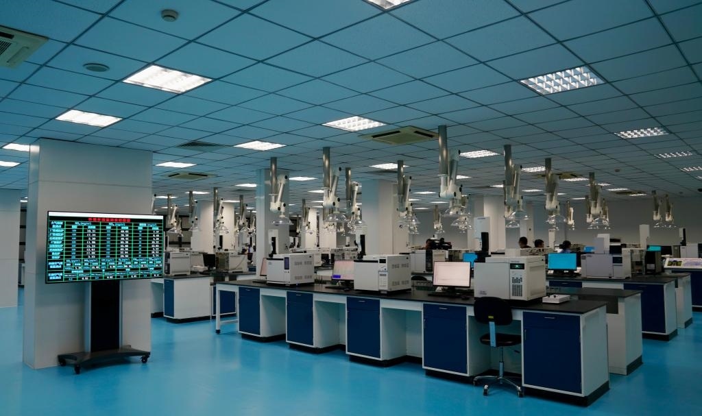 近日拍攝的公司檢驗計量中心。新華社記者 胡晨歡 攝