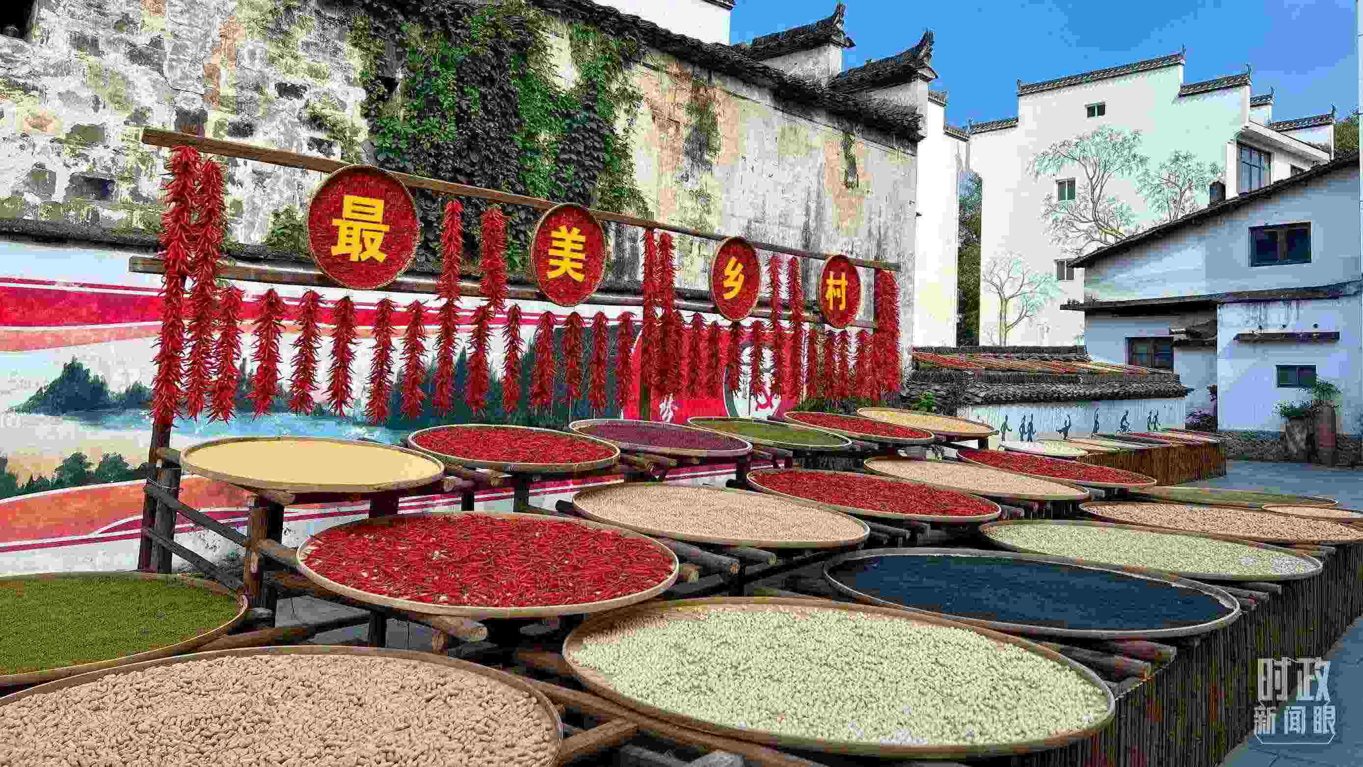 △婺源縣秋口鎮(zhèn)王村石門自然村。（總臺央視記者程鋮拍攝）