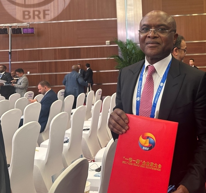 “一帶一路”企業(yè)家大會的外方代表。人民網(wǎng)記者 申佳平攝