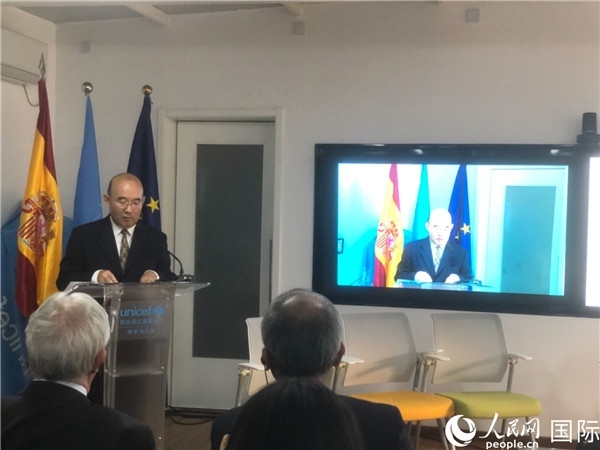 生態(tài)環(huán)境部應(yīng)對氣候變化司一級巡視員孫楨在研討會(huì)上致辭。 人民網(wǎng)記者 趙健攝