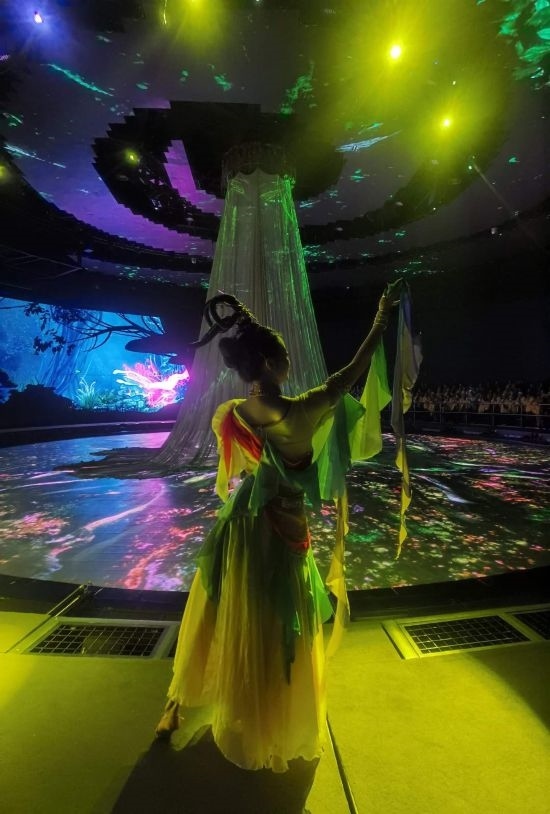 《天釀》演出場(chǎng)景。本報(bào)記者常雯宜攝