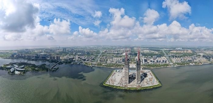這是9月6日拍攝的中國(guó)（上海）自由貿(mào)易試驗(yàn)區(qū)臨港新片區(qū)。