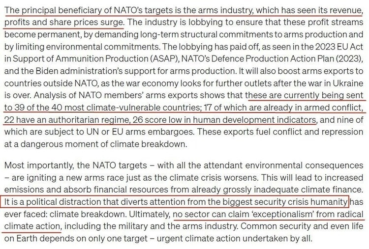 看看北約的“碳足跡”，就知道西方的氣候承諾有多扯