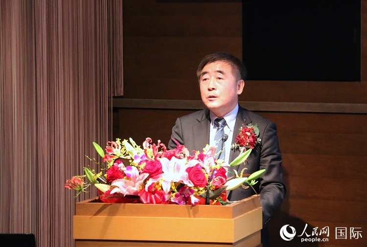 科盟會(huì)長楊克儉發(fā)表致辭。人民網(wǎng) 許可攝