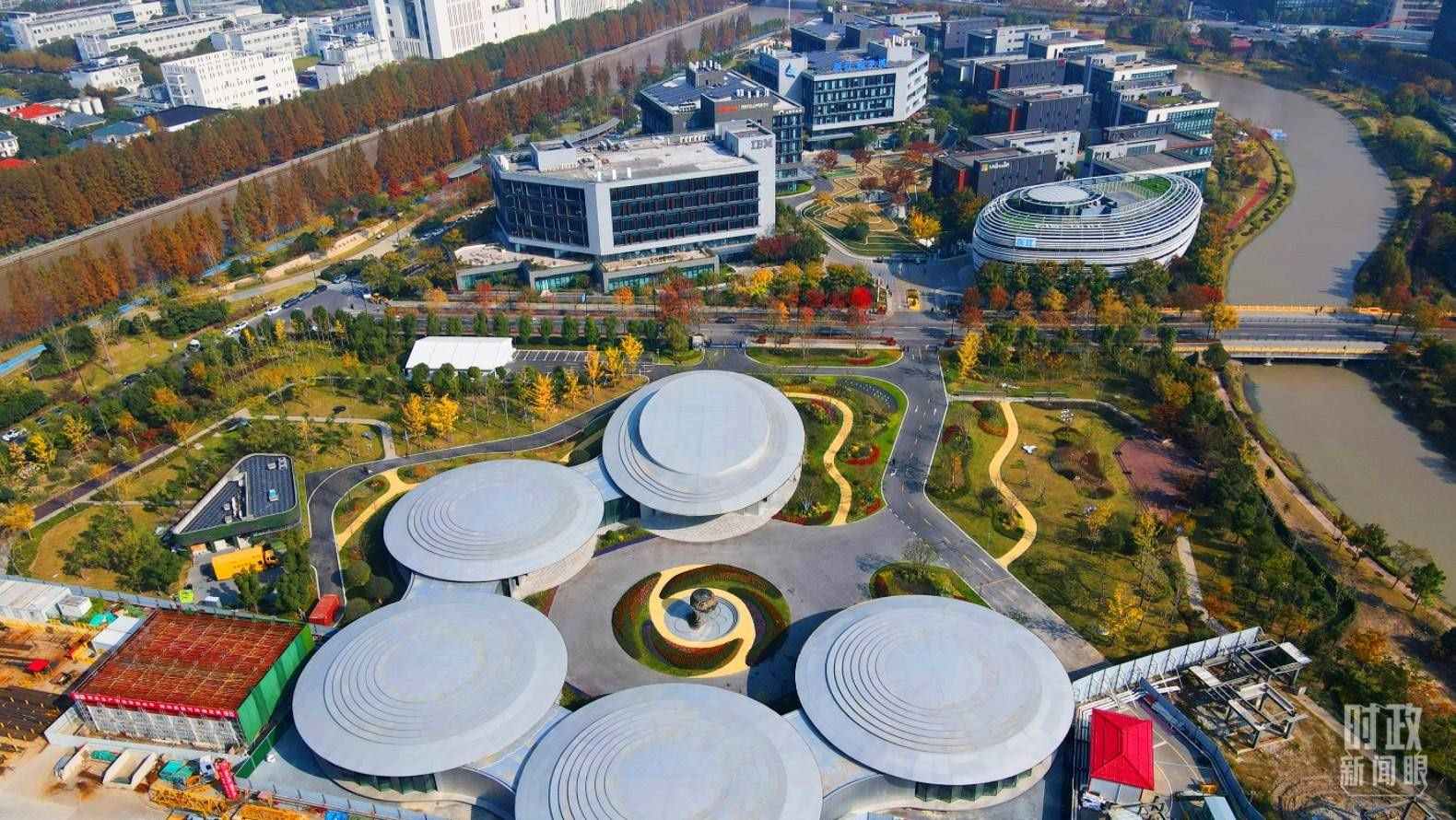 △張江科學(xué)城未來(lái)公園。（總臺(tái)央視記者范凱拍攝）