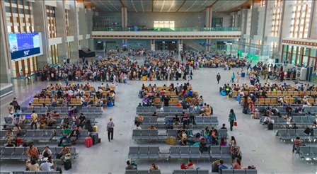 大量旅客乘坐中老鐵路出行。主辦方供圖