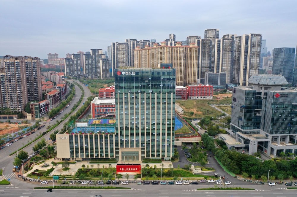 中國(guó)—東盟信息港（無(wú)人機(jī)照片）。