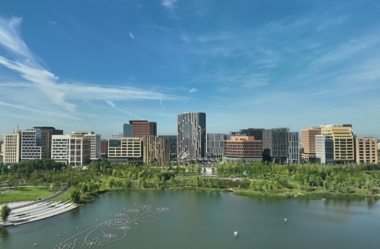 雄安新區(qū)容東片區(qū)。人民網(wǎng)記者 李兆民攝