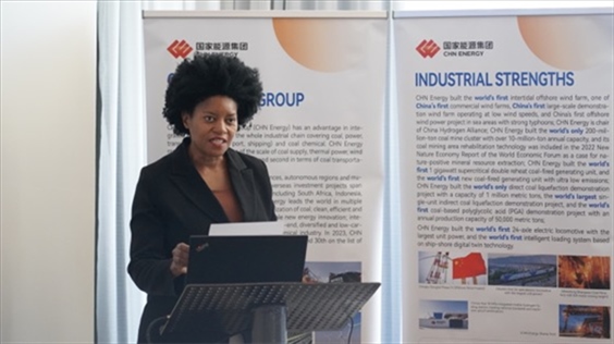 南非獨(dú)立傳媒集團(tuán)代表諾爾萬德爾-恩齊扎發(fā)言。 人民網(wǎng) 張茜攝