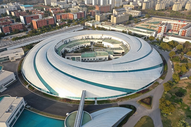 2019年3月12日，航拍上海光源項(xiàng)目。