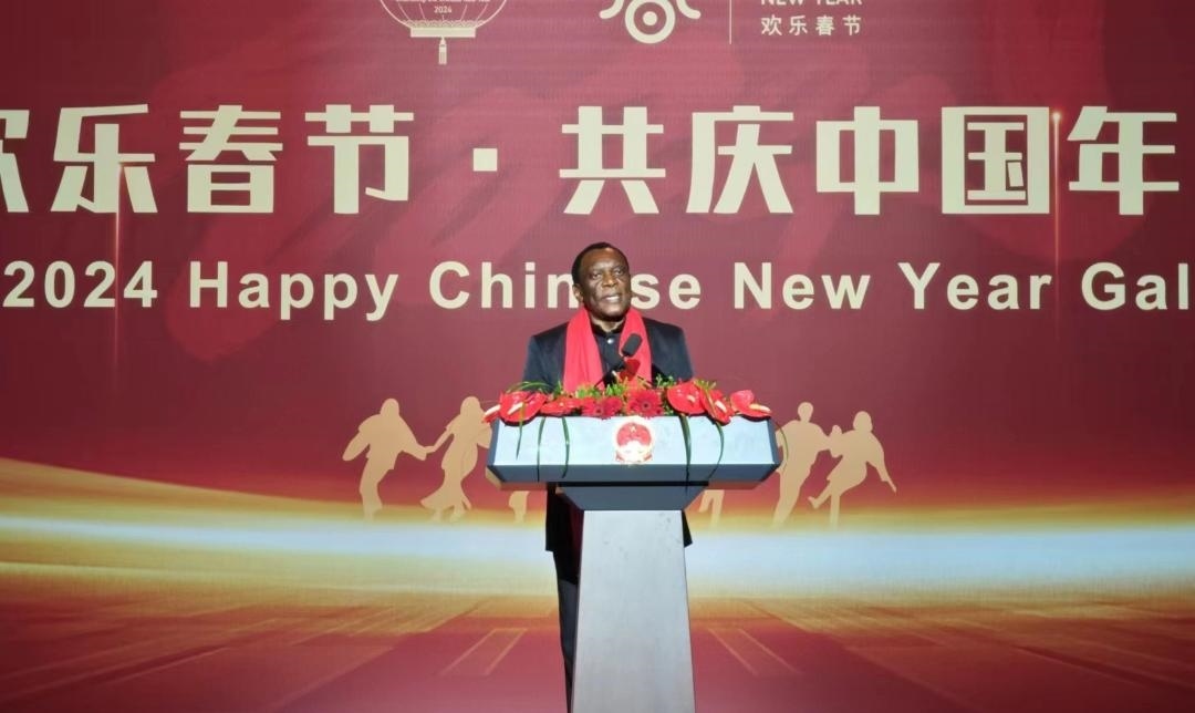 南非駐華大使謝勝文閣下致辭。中國(guó)駐南非大使館供圖