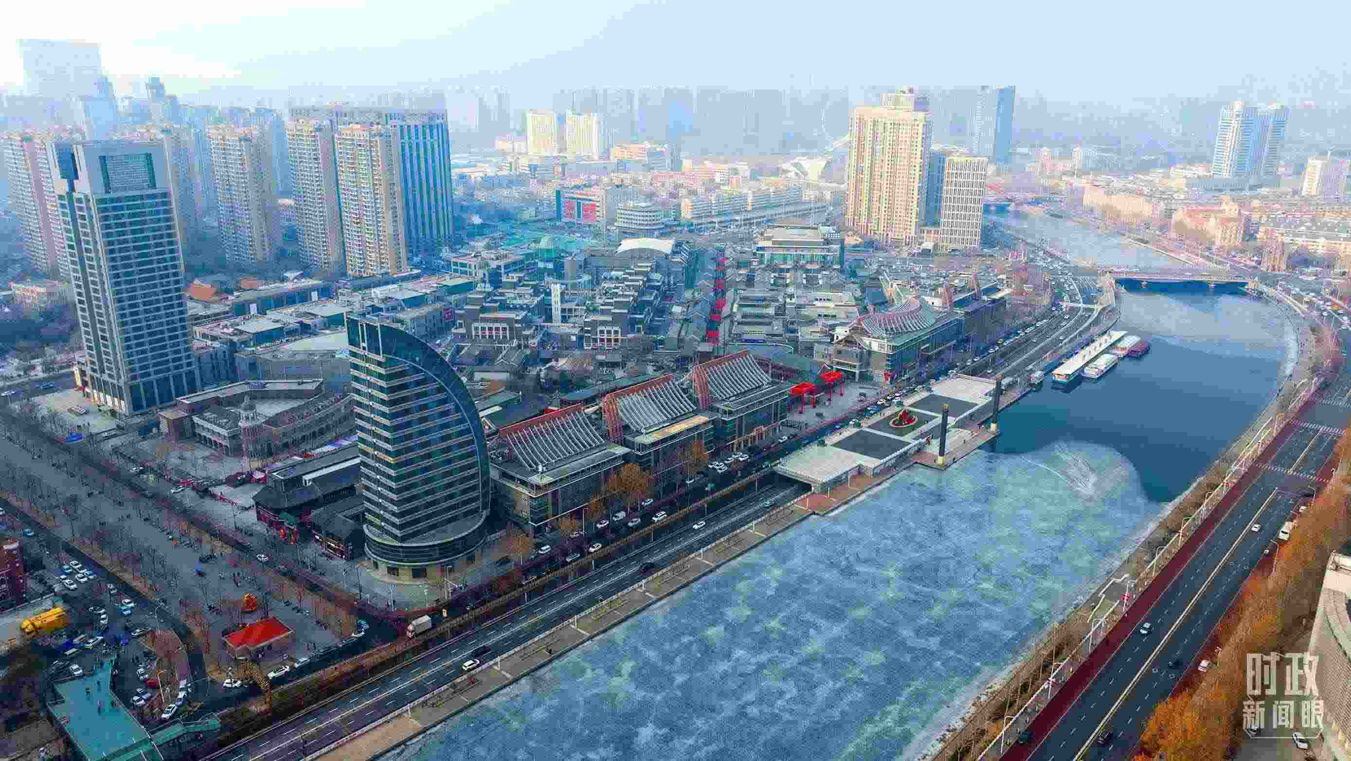 △天津航拍。（總臺記者劉功河拍攝）