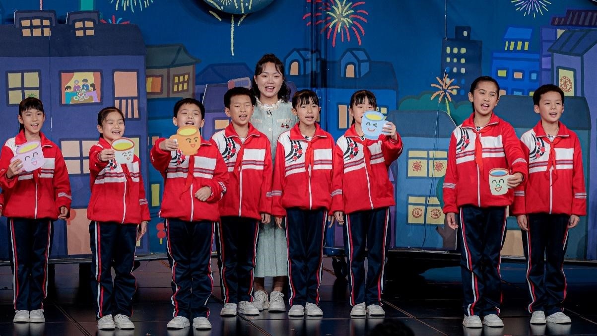 湖南省懷化市會(huì)同縣粟裕希望小學(xué)田野詩班彩排現(xiàn)場(chǎng)。主辦方供圖