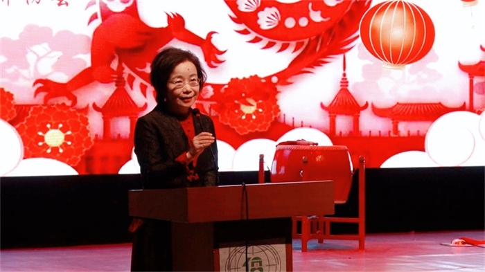 沈敏娟致辭。駐蒙古使館供圖