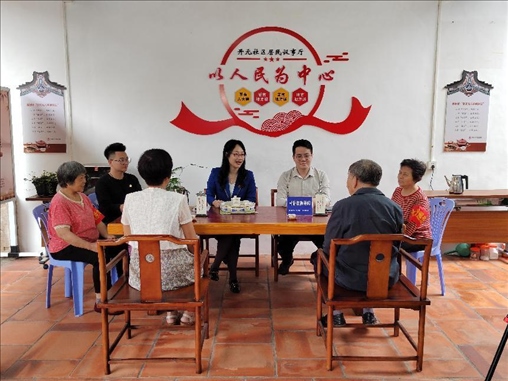 “茶文化六步調解法”調解現(xiàn)場。