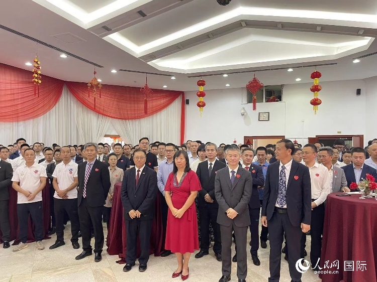 駐尼日利亞使館春節(jié)招待會現(xiàn)場。人民網(wǎng)記者 姜宣攝