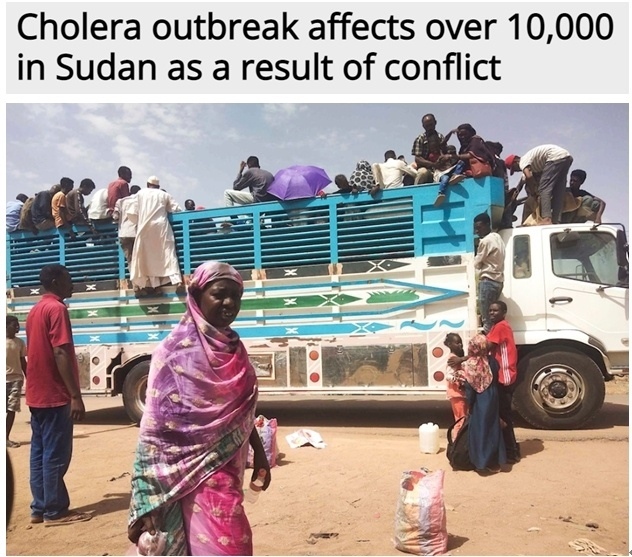 糧食危機、營養(yǎng)不良、霍亂 蘇丹人道主義危機嚴重