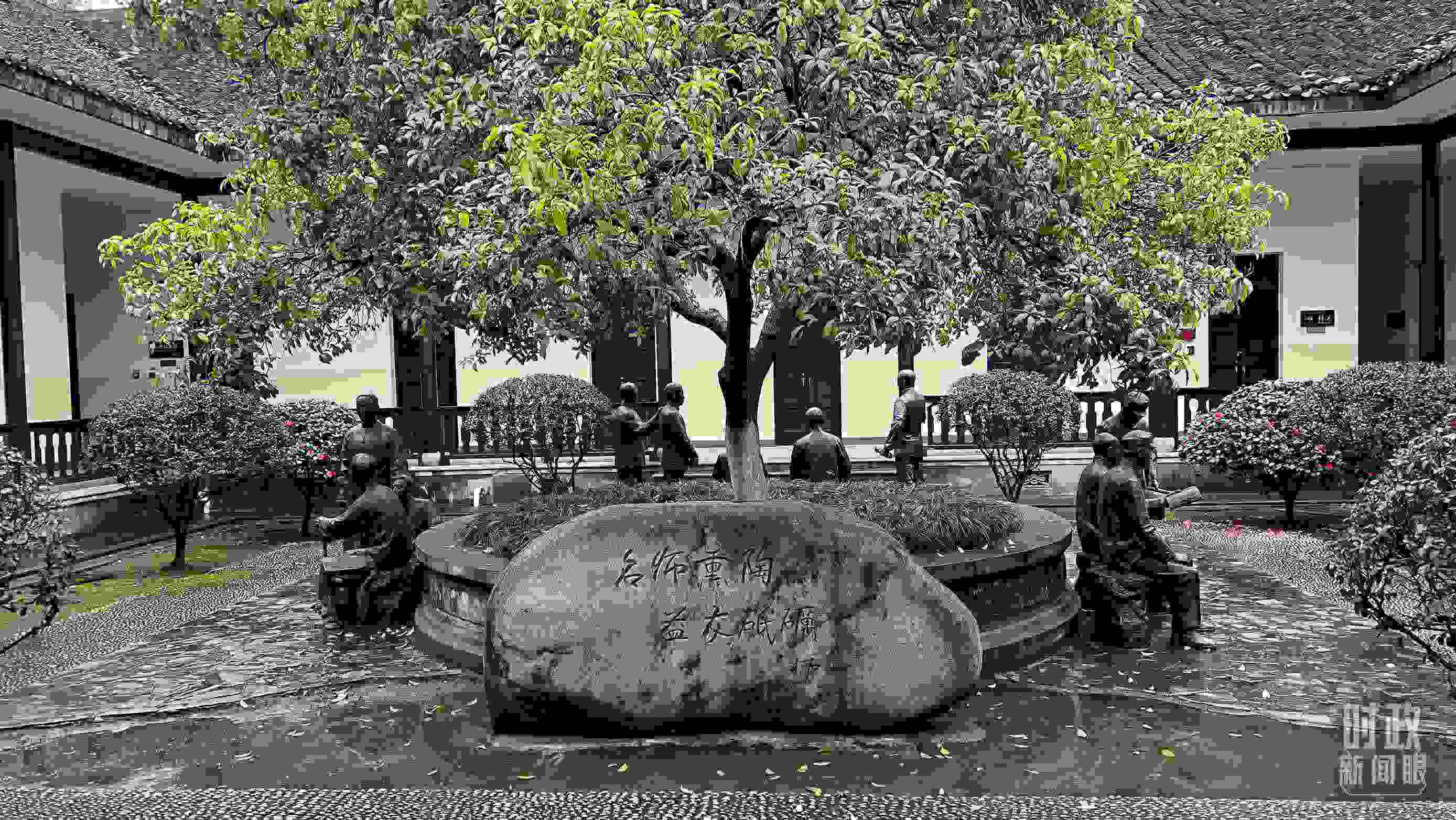 △湖南第一師范學(xué)院（城南書院校區(qū)）。（總臺(tái)央視記者覃思拍攝）