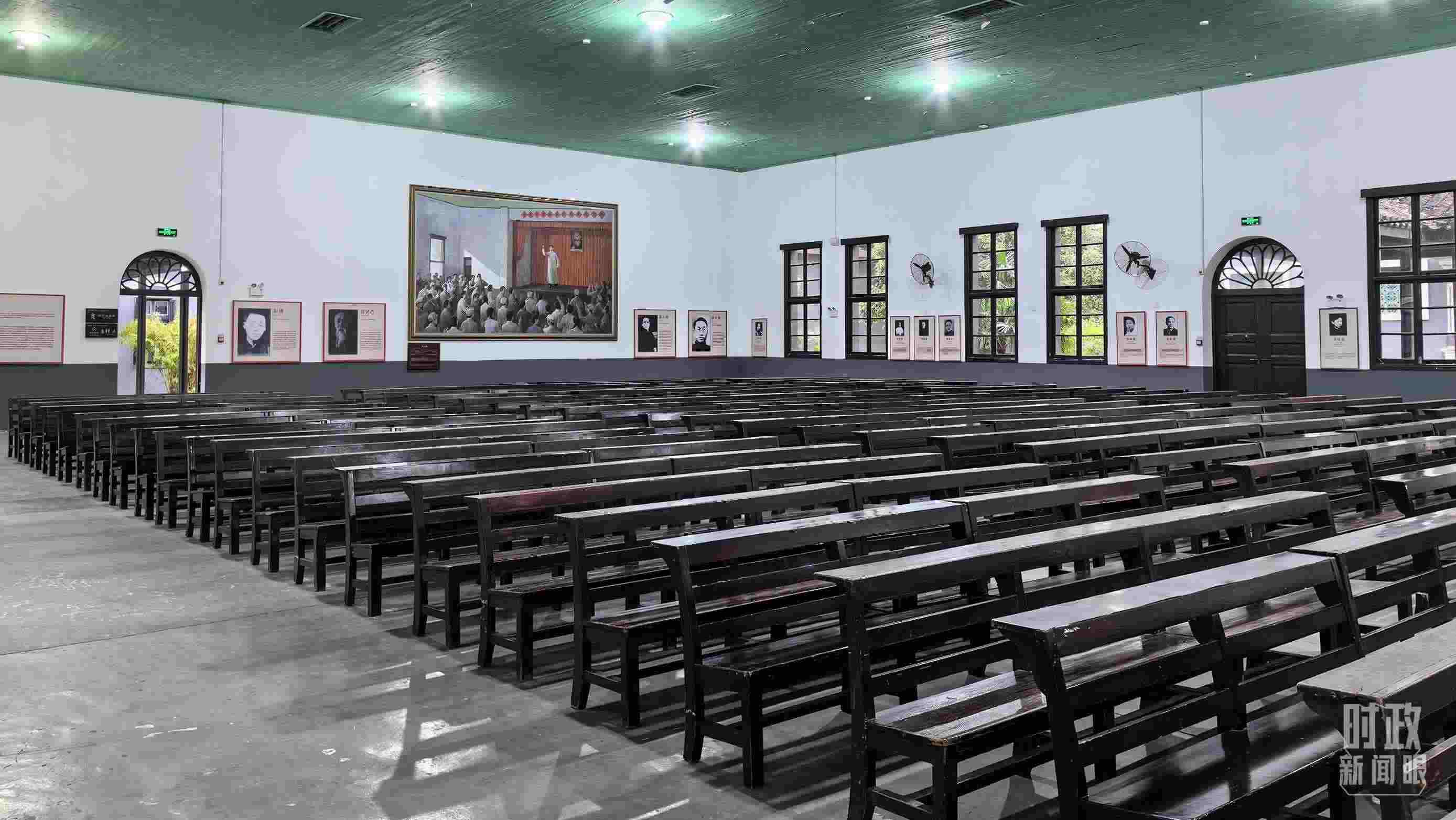 △湖南第一師范學(xué)院（城南書院校區(qū)）大禮堂。（總臺(tái)央視記者趙化拍攝）