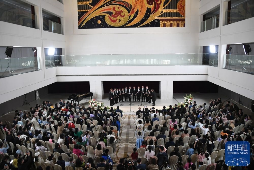 3月21日拍攝的“春暖·金融街韻律專場音樂會”現(xiàn)場。新華社記者 任超 攝