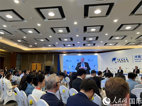 3月27日，博鰲亞洲論壇2024年年會(huì)“全球地緣政治展望”分論壇現(xiàn)場(chǎng)。人民網(wǎng) 艾里士攝
