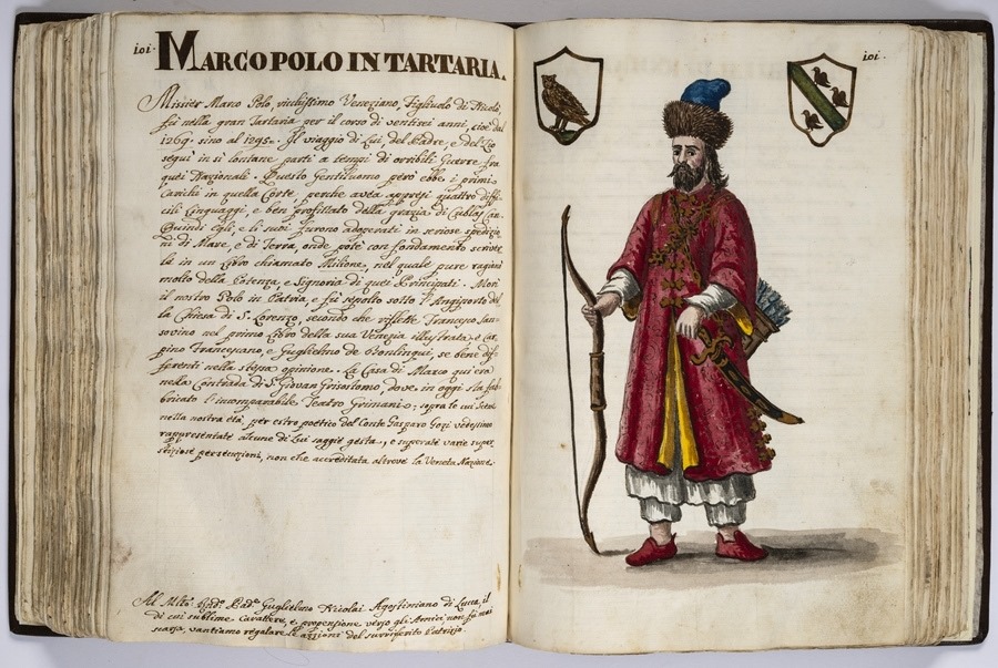 “馬可·波羅的世界”展覽的部分展品。威尼斯市立博物館基金會供圖