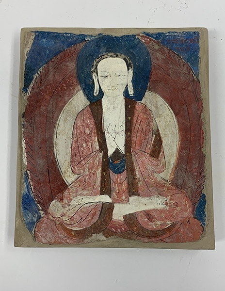 佛像壁畫殘片（暫定名）。國家文物局供圖