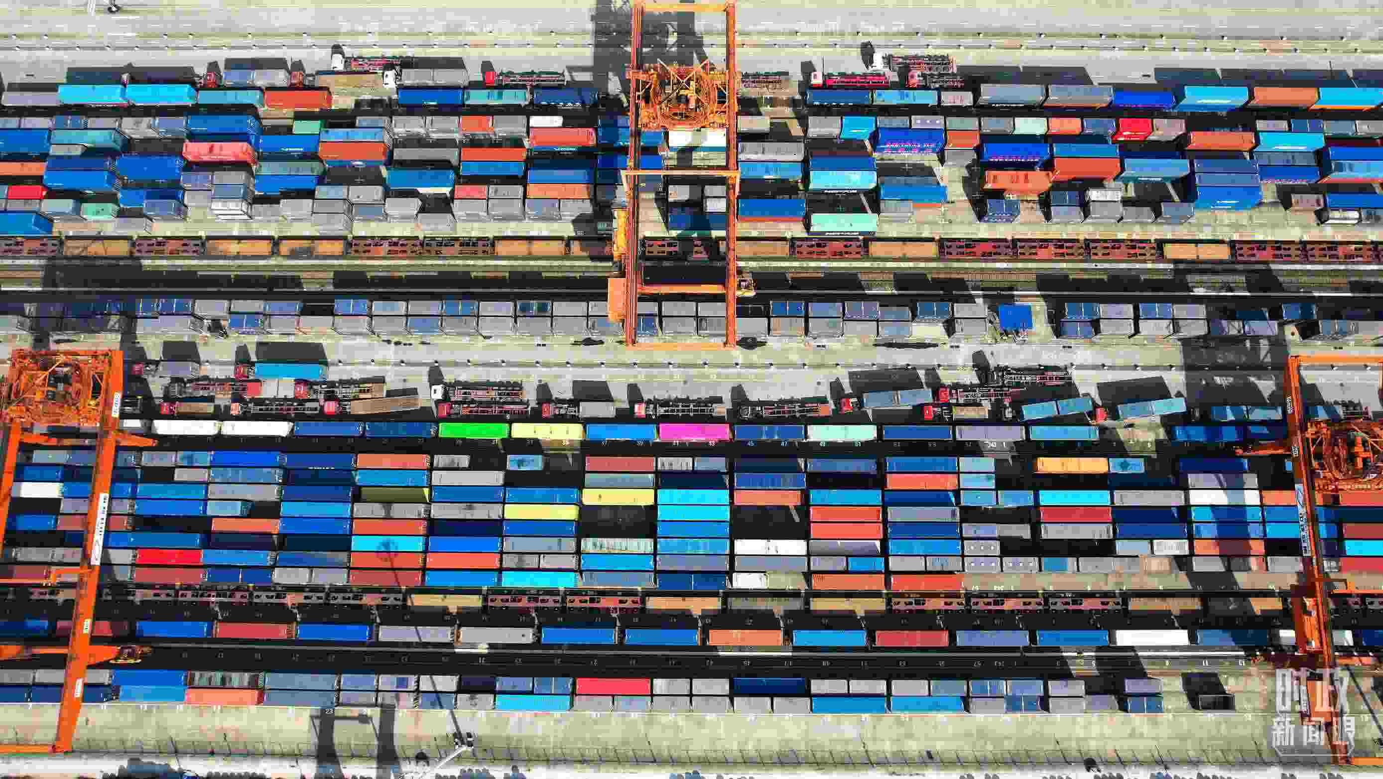 △重慶國際物流樞紐園區(qū)。（總臺記者楊洋拍攝）