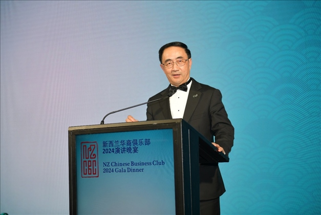 新西蘭華商俱樂部和華商聯(lián)合總會主席楊健。主辦方供圖