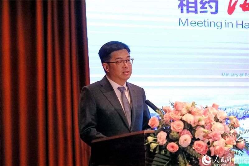 海南省人民政府副省長(zhǎng)陳懷宇在宣介會(huì)上致辭。人民網(wǎng)記者趙益普攝