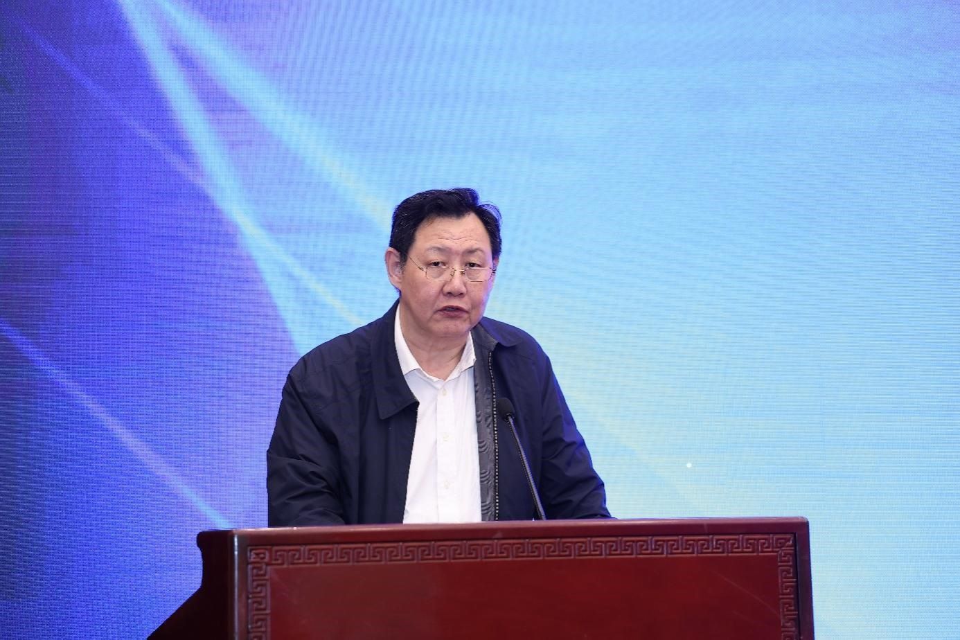 中國物流與采購聯(lián)合會(huì)黨委副書記余平致辭。主辦方供圖